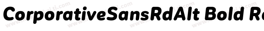 CorporativeSansRdAlt Bold Regular字体转换